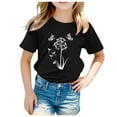 thumbnail image 1 of Gerichy Summer Short T-Shirts for Girls Short Sleeve Cartoon Graphic Prints Tee Summer Funny Crewneck Tops Summer Short T-Shirts for Girls Short Tops Sleeve Printed Floral Round Neck T Shirt Top, 1 of 4