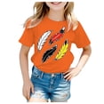 thumbnail image 1 of Gerichy Summer Short T-Shirts for Girls Short Sleeve Graphic Prints Tees Funny Crewneck Tops Summer Short T-Shirts for Girls Trendy Tops Kids Girls Short Sleeve Tee T Shirt Casual Fit Basic Shirt, 1 of 6