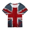 thumbnail image 1 of Gerichy Summer Short T-Shirts for Girls Short Sleeve Tee Summer Crewneck T Shirt for Girls 4th Of July Shirt Girls Tees Toddler Kids USA Flag Independence Day Patriotic Shirt, 1 of 3