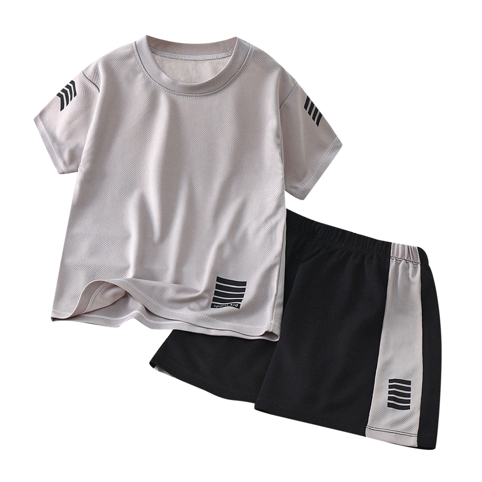 Kids Stylish Summer Outfit Set – Printed T-Shirt with Matching Shorts main image 1