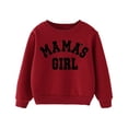 thumbnail image 1 of Gerichy Toddler And Youth Crewneck letter printed Sweatshirt Wine,3-4 Years, 1 of 4