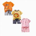 thumbnail image 1 of Gerichy Toddler Baby Boy Clothes Boys Summer Outfits 1t 2t 3t 4t 5t 6t Short Sleeve Dinosaur T-Shirt & Shorts Set 6Pcs, 1 of 7