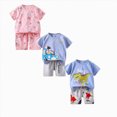 thumbnail image 1 of Gerichy Toddler Baby Boy Clothes Boys Summer Outfits 1t 2t 3t 4t 5t 6t Short Sleeve Dinosaur T-Shirt & Shorts Set 6Pcs, 1 of 7