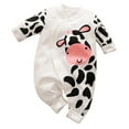 thumbnail image 1 of Gerichy Toddler Baby Boy Clothes Fall Winter Outfit, Baby Boys Girls Cartoon Printing Long Sleeves Romper Jumpsuit Clothes, 1 of 6