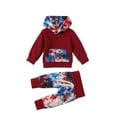 thumbnail image 1 of Gerichy Toddler Baby Boy Clothes Fall Winter Outfit, Baby Boys Girls Tie-Dye Hooded Sweatshirt Pants Outfits Set, 1 of 4