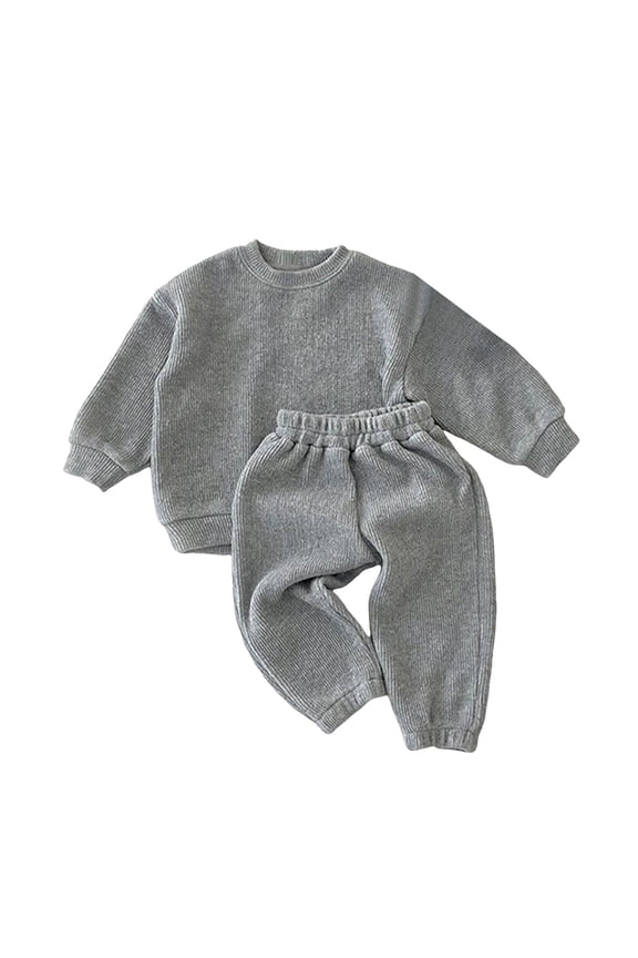 Toddler Baby Boy Clothes Fall Winter Outfit, Baby Boys Outfit 2PCS Sweatshirt and Jogger Pants Set Cute Outfits Toddler Sports Set Casual Loose Two Piece Set Fall Winter Clothing Set