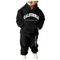 thumbnail image 1 of Gerichy Toddler Baby Boy Clothes Fall Winter Outfit, Boys 2 Piece Outfit Long Sleeve Pullover Hoodie Sweatshirt And Loose Sweatpants Bottom Joggers Sport Running Walking Tracksuit, 1 of 5