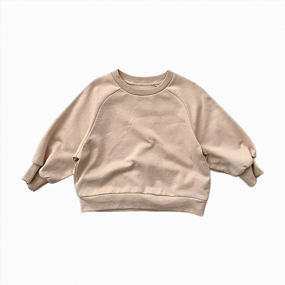 Gerichy Toddler Baby Boy Clothes Girl Basic Plain Sweatshirt Long Sleeve Shirts Kids Fall Winter Sweat Shirt Tops 6M-6T