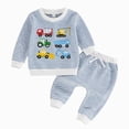 thumbnail image 1 of Gerichy Toddler Baby Boy Fall Winter Clothes Waffle Tractor Embroidery Sweatshirt Pants Sets Infant Long Sleeve Outfits Set 6M-4T, 1 of 4