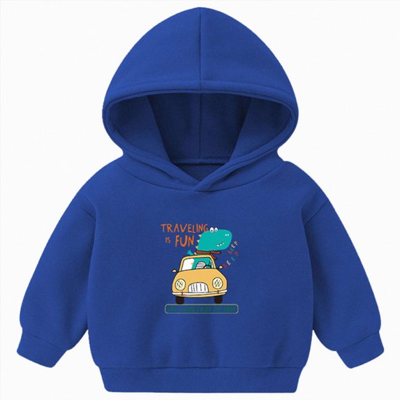 Gerichy Toddler Boy Girl Cute Dinosaur Hoodie Pullover Hooded Sweatshirt Crewneck Long Sleeve Shirt Top Fall Winter Clothes 18M-8T