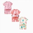 thumbnail image 1 of Gerichy Toddler Boy Summer Clothes Short Sleeve Dinosaur T Shirt Cartoon Shorts 1t 2t 3t 4t 5t 6t Baby Outfits Clothing Set 6 Pieces, 1 of 7