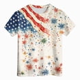 thumbnail image 1 of Gerichy Toddler Boys 4th of July Shirt for Boy Kids USA Red White Blue American Flag T-Shirt Independence Day Patriotic Tee, 1 of 6