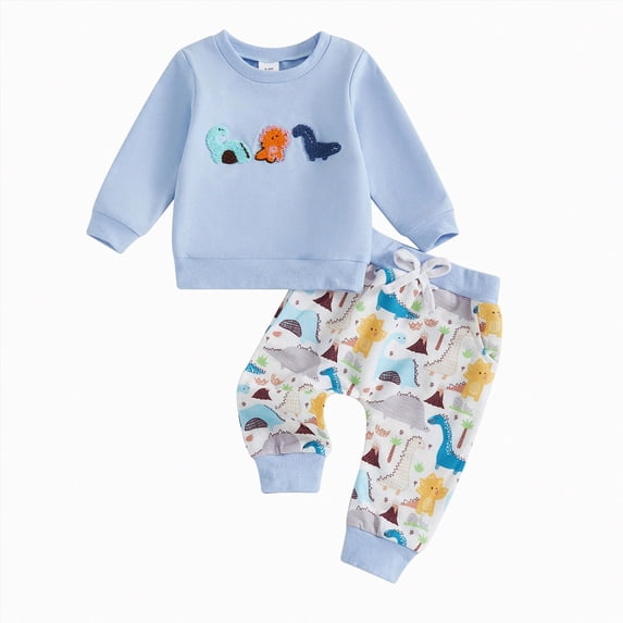 Gerichy Toddler Boys Clothes Baby Boy Outfit Sets Baby Boy Fall Winter Clothes 12 18 24 Month 3T 4T 5T Toddler Boy Outfits Dinosuar Set