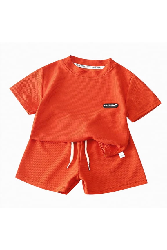 Toddler Boys Clothes Baby Boy Outfit Sets Boys' Clothing Sets New Children Wear Summer Children Casual Suit Loose Short Sleeve Summer Clothing Sets