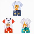 thumbnail image 1 of Gerichy Toddler Boys Clothes Summer Outfit Sets 6Pcs T Shirt Short Sleeve Top Car Printed Baby Clothes 1t 2t 3t 4t 5t 6t, 1 of 7