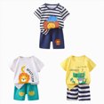 thumbnail image 1 of Gerichy Toddler Boys Clothes Summer Outfit Sets 6Pcs T Shirt Short Sleeve Top Car Printed Baby Clothes 1t 2t 3t 4t 5t 6t, 1 of 7