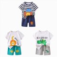 thumbnail image 1 of Gerichy Toddler Boys Clothes Summer Outfit Sets 6Pcs T Shirt Short Sleeve Top Car Printed Baby Clothes 1t 2t 3t 4t 5t 6t, 1 of 7