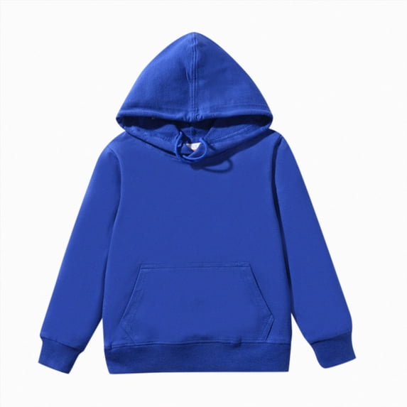 Gerichy Toddler Boys Girls Casual Hoodies Sweatshirt Solid Hooded Pullover Tops Long Sleeve with Pocket 3T-11T