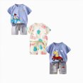 thumbnail image 1 of Gerichy Toddler Boys Outfit Set Baby Clothes Sets 3 6 12 18 Months 2T 3T 4T 5T Cartoon T-Shirt Tops Shorts Summer Outfits 6-Pieces, 1 of 7