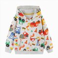 thumbnail image 1 of Gerichy Toddler Boys Pullover Hoodie Cartoon Print Sweatshirt Kids Long Sleeve Winter Shirt 2T-7T, 1 of 7