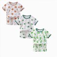 thumbnail image 1 of Gerichy Toddler Boys' Shorts Set 6 Piece Short Sleeve T-Shirt and Sweat Shorts Summer Outfit for Boy 12 18 24 Months 2T 3T 4T, 1 of 7
