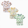 thumbnail image 1 of Gerichy Toddler Boys' Shorts Set 6 Piece Short Sleeve T-Shirt and Sweat Shorts Summer Outfit for Boy 12 18 24 Months 2T 3T 4T, 1 of 7