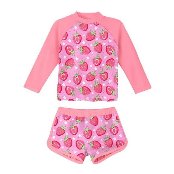 Gerichy Toddler Girl Swimsuit,Girls Bathing Suit Girl Swimsuit One Piece Bathing Suit Rash Guard UPF 50  Quick Dry Beach Swimwear for Summer Beach