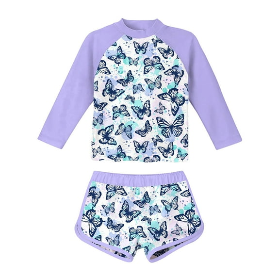 Gerichy Toddler Girl Swimsuit,Girls Bathing Suit Girl Swimsuit One Piece Bathing Suit Rash Guard UPF 50+ Quick Dry Beach Swimwear for Summer Beach