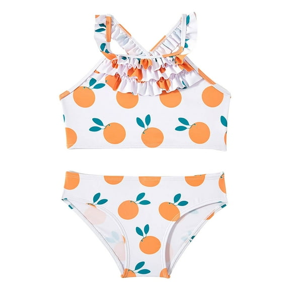 Gerichy Toddler Girl Swimsuit,Girls Bathing Suit Girls' Bikini Beach Sport 3 Piece Swimsuit Summer Beach Rash Guard Swimwear