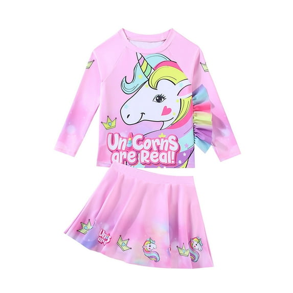 Gerichy Toddler Girl Swimsuit,Girls Bathing Suit Girls Swimsuit Set Comfortable Fashion Casual Floral Swimsuit Three Piece Set