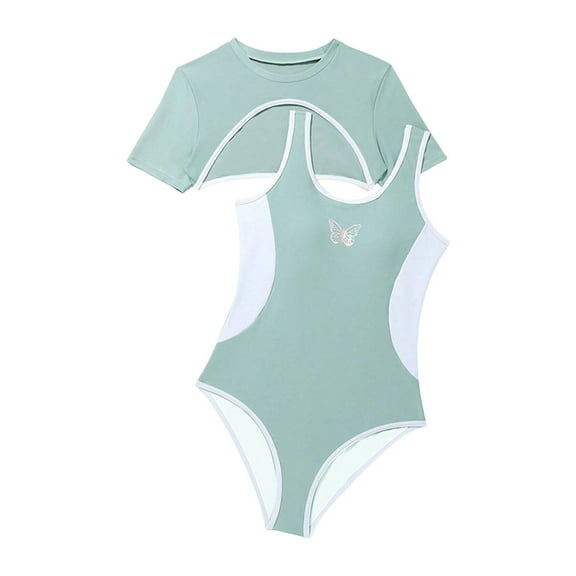 Gerichy Toddler Girl Swimsuit,Girls Bathing Suit Girls Swimwear Suspender Floral Pattern Beach Bathing Suit Swimsuit Swimming Pool