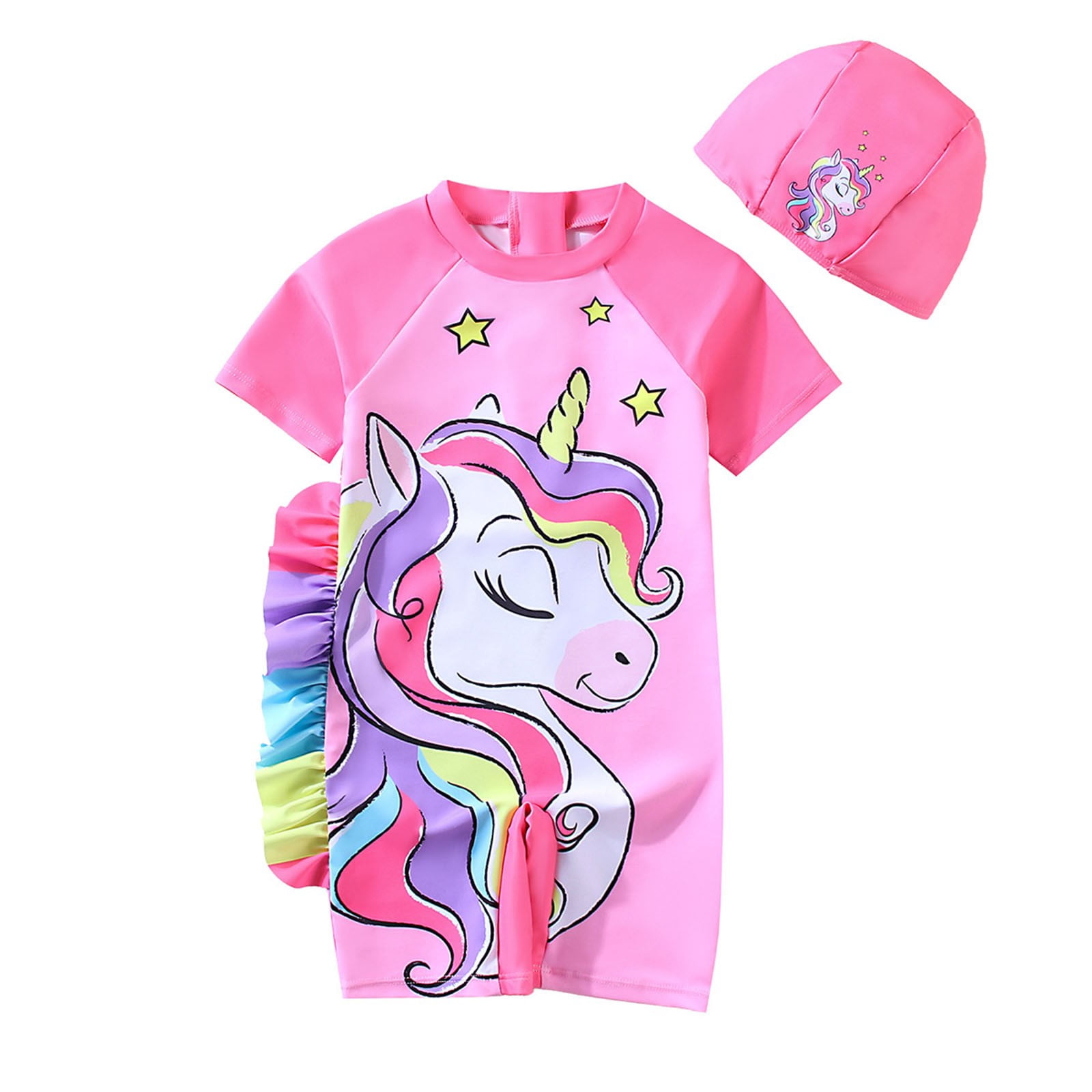 Girls New Summer Cute Onesie Swimsuit