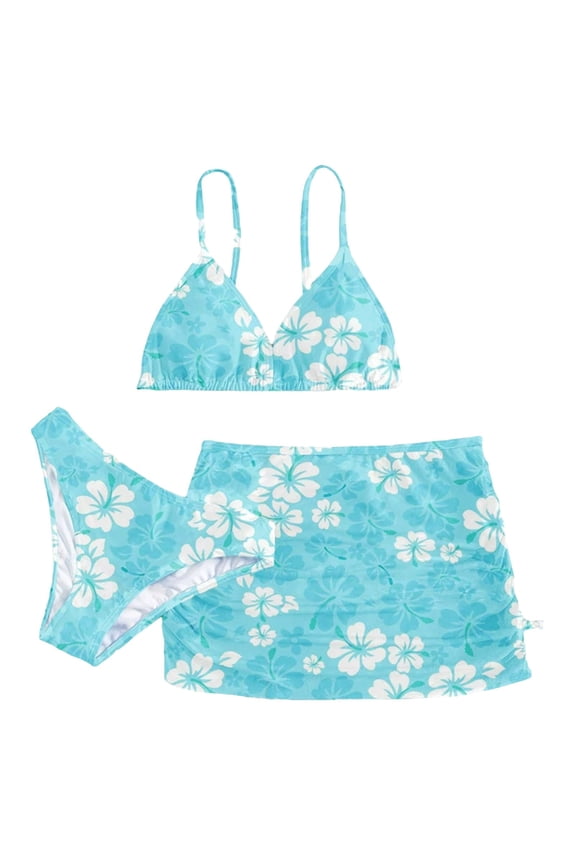 Toddler Girl Swimsuit,Girls Bathing Suit Teenage Girls Summer Swimsuits, Little Girl Solid Bikinis Bathing Suit, 2 Pieces