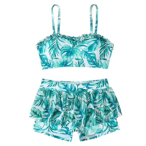 Gerichy Toddler Girl Swimsuit,Girls Bathing Suit Toddler Girls Long Sleeve Frower Printing Beach Bathing Baby Suit Girls Swimwear Swimsuit