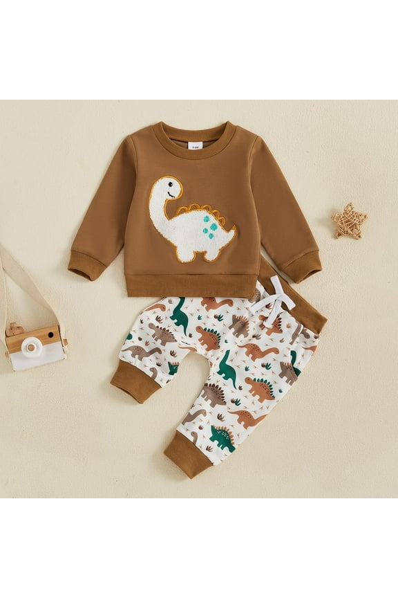 Toddler Kids Boy Shorts Clothing Set 0 6 12 18 24 Months 2T 3T Toddler Baby Boy Fall Winter Clothes Long Sleeve Crewneck Pullover Sweatshirt Jogger Pants Set 2 Piece Outfit Boys Playwear Set