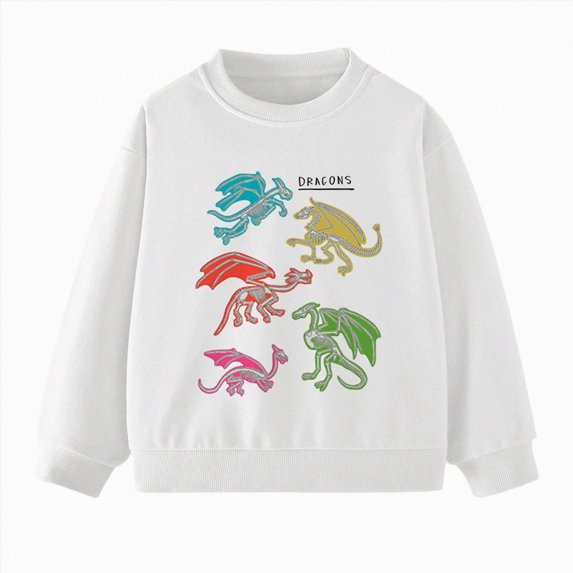 Gerichy Toddler Sweatshirt Kids Pullover Sweatshirts Boys Dinosaur Print Crewneck Long Sleeve Shirts Athletic Casual Tops 2T-12T