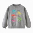 thumbnail image 1 of Gerichy Toddler Sweatshirt Kids Pullover Sweatshirts Boys Dinosaur Print Crewneck Long Sleeve Shirts Athletic Casual Tops 2T-12T, 1 of 6