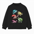 thumbnail image 1 of Gerichy Toddler Sweatshirt Kids Pullover Sweatshirts Boys Dinosaur Print Crewneck Long Sleeve Shirts Athletic Casual Tops 2T-12T, 1 of 6