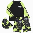 thumbnail image 1 of Gerichy Toddlers Baby Boys' 3-Piece Swimsuit Trunk Rashguard Set and Sun Hat Swimwear Bathing Suit Sunsuit Swim Shirt UPF 50+ 2T-16T,Green, 1 of 7