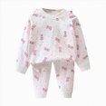 thumbnail image 1 of Gerichy Toddlers Girl Cotton Pajamas Set 2 Piece Soft Comfy Cartoon Heart Pjs Long Sleeve Lounge Sleepwear 3M-6T, 1 of 5