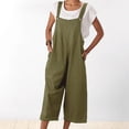 thumbnail image 1 of Gerichy Women's Overalls Jumpsuits Casual Loose Adjustable Straps Wide Leg Long Pant with Pockets Womens Washed Bib Jeans Overalls Casual Ripped Jumpsuits Rompers, 1 of 5