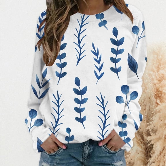 Gerichy Women's Plus Size Sweatshirt Autumn Winter Long Sleeve Pullover Tops Hoodies for Women Long Sleeve Shirts for Women