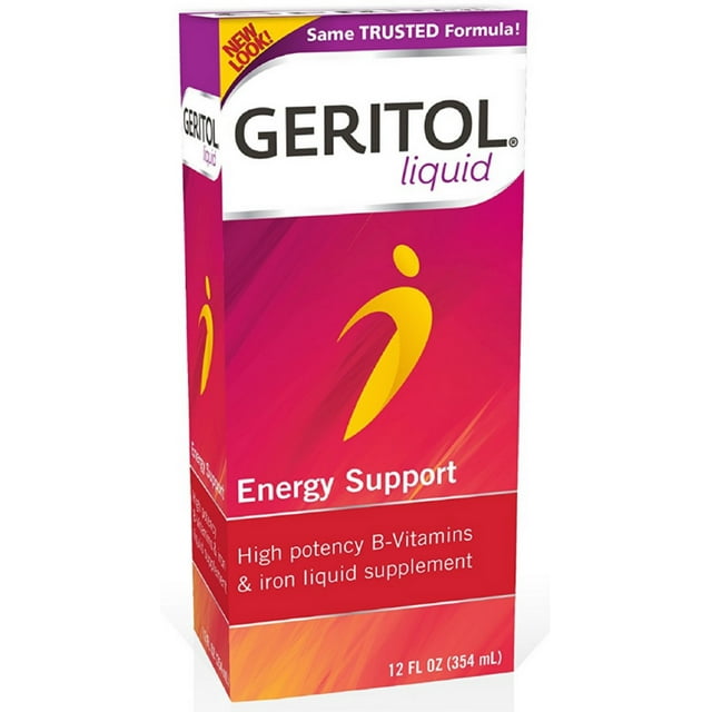 Geritol Liquid Energy Support BVitamins 12 oz (Pack of 3)