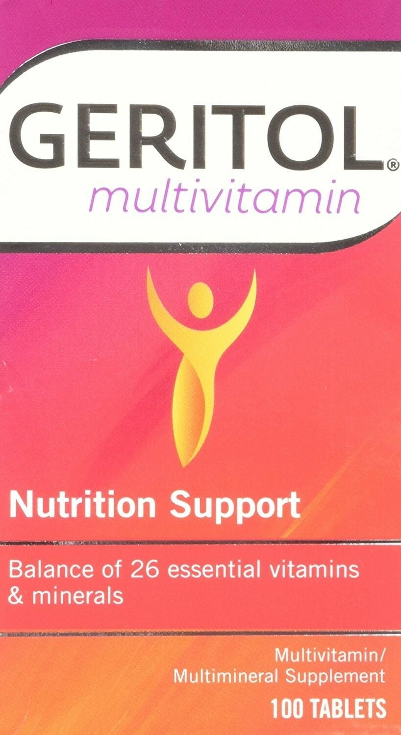 Geritol Multivitamin Multimineral Nutrition Support Supplement Tablets