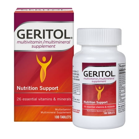 Geritol Multivitamin with Iron & Energy Support, Tablets, 100 Ct.