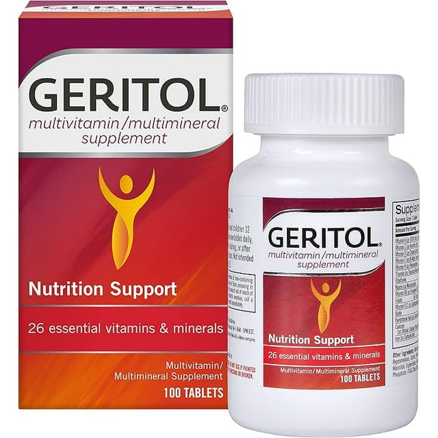 Geritol, Multivitamin Supplement, Contains B-Vitamins, Antioxidants ...