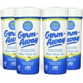 thumbnail image 1 of Germ-Away Lemon Scent Antibacterial Hand Wipes Canister 80ct, 4pk, 1 of 9