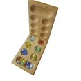 thumbnail image 1 of Germ Free 52 888000 Wooden Mancala Desktop & Travel Board - 48 Piece, 1 of 1
