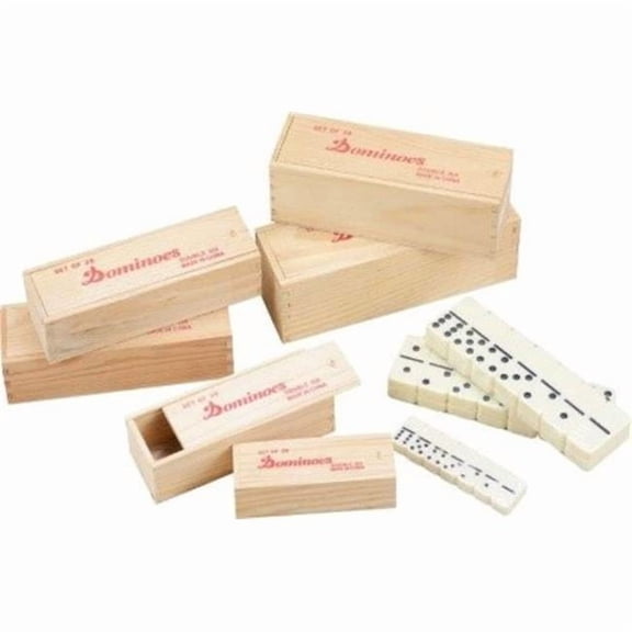 Germ Free 52 JDHS-303030 Domino Tile Board Game Box Set - 28 Piece