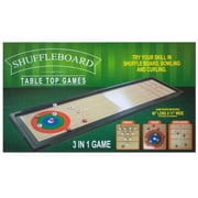 Shuffleboard Game for 2-4 Players Desktop Travel Classic Wooden Board Game
